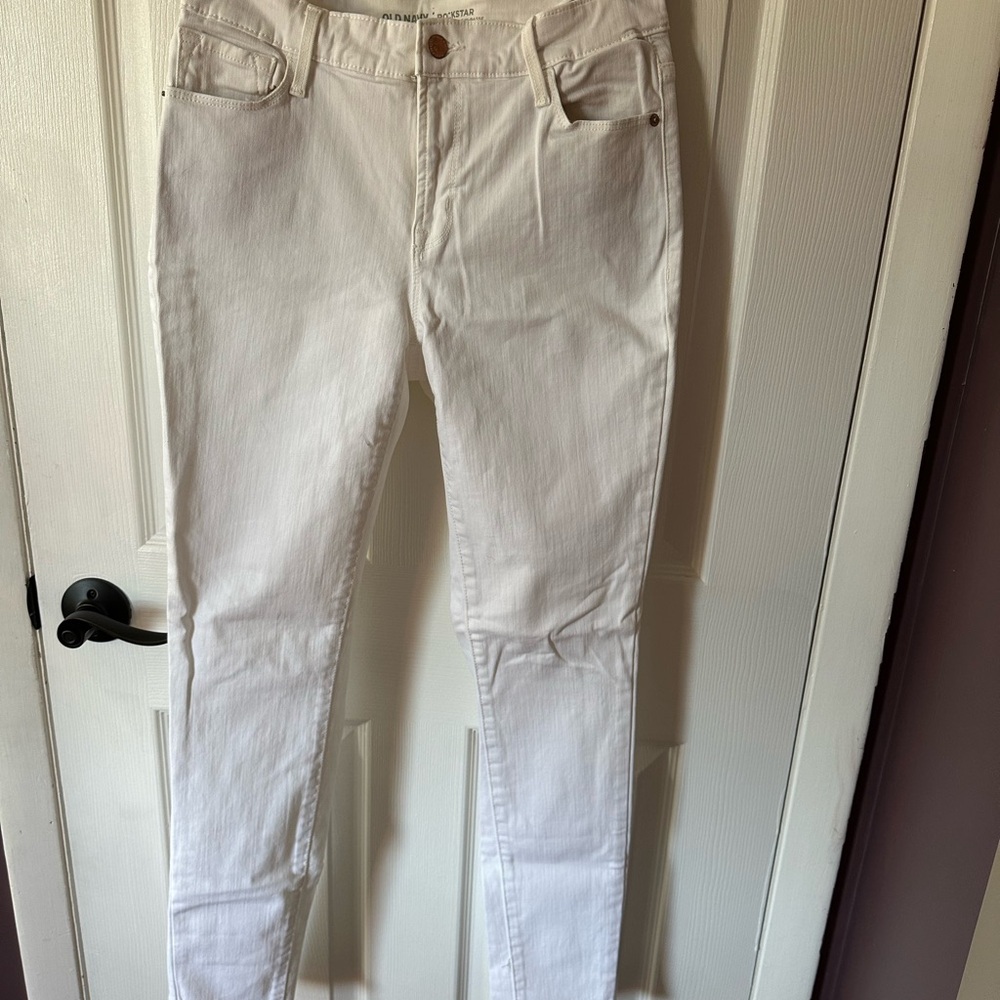 Old Navy Women's White Skinny Jeans